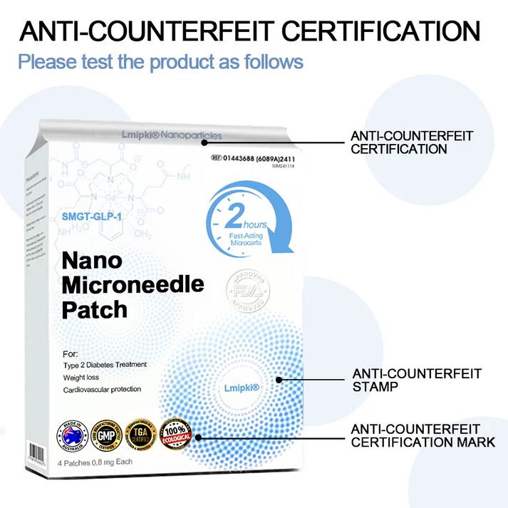 AUS Official Store: Lmipki® NIDDK-Tirzepatide Nano Microneedle Patch (Balance blood sugar, pain-free, with no side effects. Suitable for obesity and diabetes.)🔄