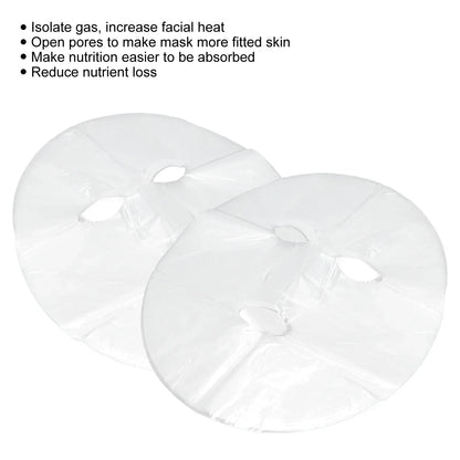 100pcs Facial Mask DIY Preservative Film Disposable Prevent Evaporation Moisture Retention Face Mask Wrapped Paper