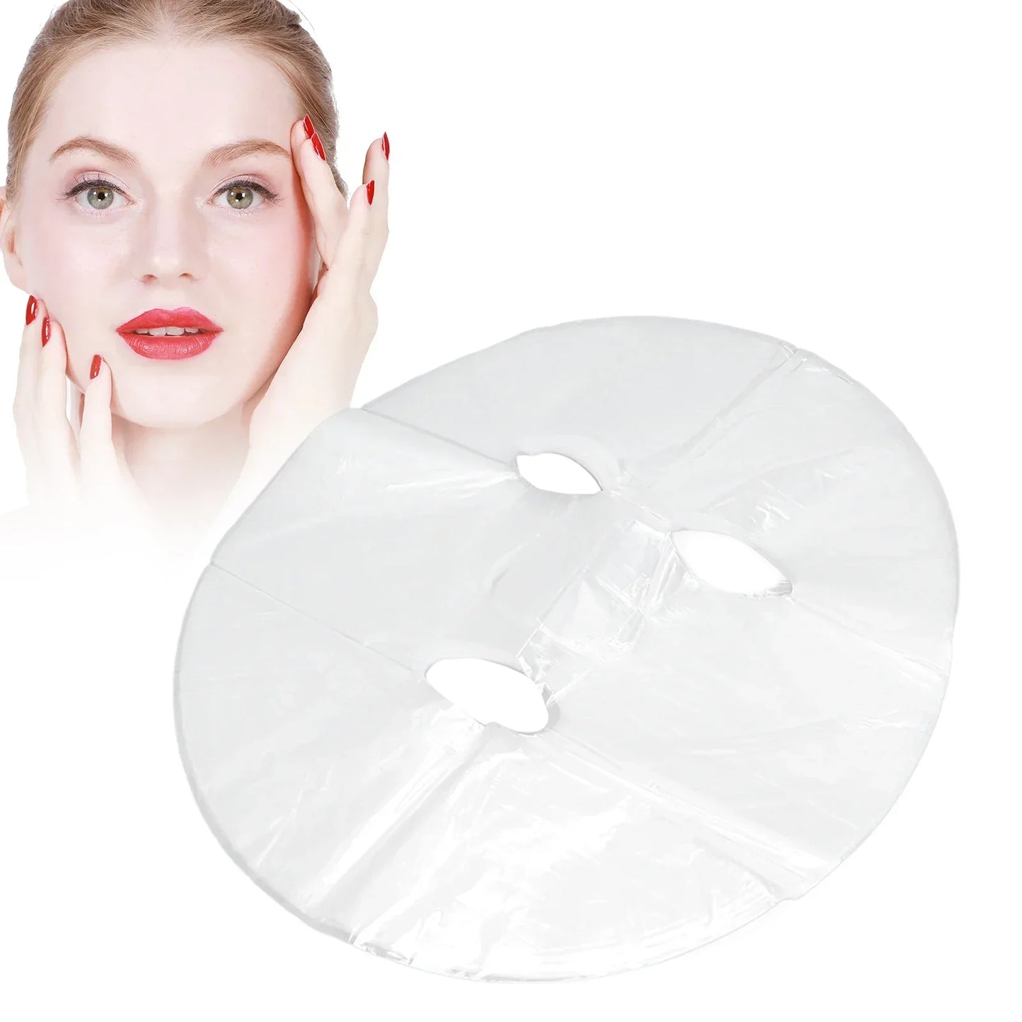 100pcs Facial Mask DIY Preservative Film Disposable Prevent Evaporation Moisture Retention Face Mask Wrapped Paper